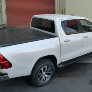 EGR Load Shield Aluminium Tonneau Cover on Toyota Hilux Toyota Hilux with EGR Load Shield hard tonneau cover installed.