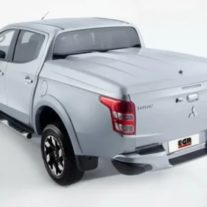 Mitsubishi Triton with factory-fitted EGR Hard Lid – 3 Piece in white finish.