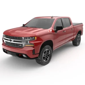 Chevrolet Silverado 1500 Featuring EGR RollTrac Electric Tonneau Cover Red Chevrolet Silverado 1500 with EGR RollTrac electric tonneau cover