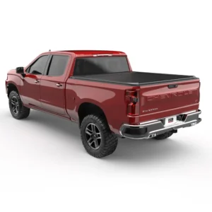 Chevrolet Silverado 1500 Featuring EGR RollTrac Electric Tonneau Cover Rear view of Chevrolet Silverado 1500 with EGR RollTrac electric tonneau cover