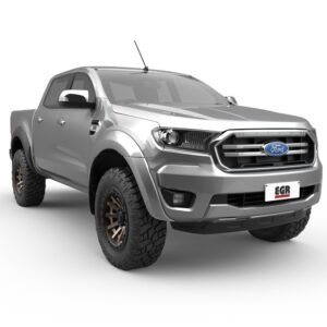 Ford Ranger PX fitted with EGR fender flares and off-road tires on bronze alloy wheels.