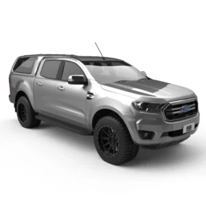 Ford Ranger PX EGR Gen3 Canopy – Rear Design and Functionality Ford Ranger PX with EGR Gen3 Canopy in silver finish