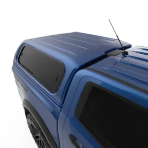 Premium EGR canopy installed on a blue Ford Ranger Raptor PX.