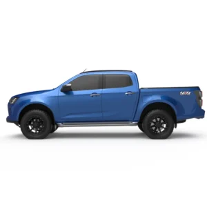Blue Isuzu D-Max 2020 with EGR RollTrac electric tonneau cover installed