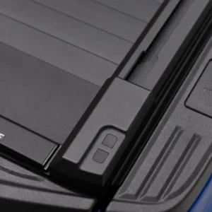 Close-up of EGR RollTrac roller cover control buttons on Ford Ranger RA 2022.