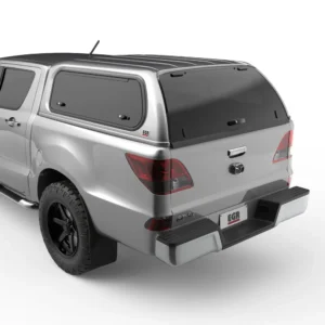 Rear view of Mazda BT-50 2018–2019 with EGR Premium Canopy