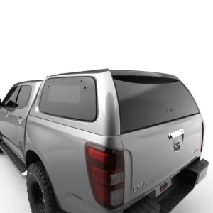 Mazda BT-50 with EGR Gen 3 Canopy rear-quarter view featuring frameless tinted glass