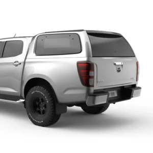 Mazda BT-50 with EGR Gen 3 Canopy rear-side view in grey with tinted windows