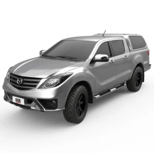 Mazda BT-50 Dual Cab with EGR Gen3 Silver Canopy – Front Angled View