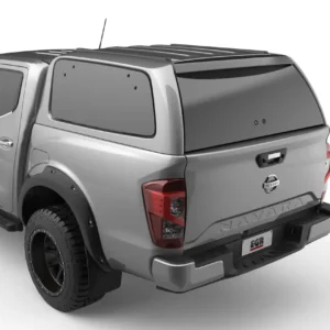 Rear view of Nissan Navara 2021 fitted with EGR Gen 3 Canopy in premium OEM design.
