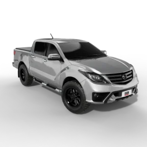 Mazda BT-50 2018-2019 fitted with EGR soft tonneau cover – front angle view