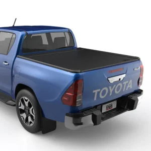 Toyota Hilux 2020 rear view with EGR RollTrac Manual roller cover closed