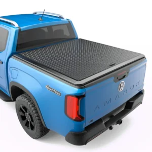 Close-up of Volkswagen Amarok 2023+ with EGR Load Shield diamond-plate cover