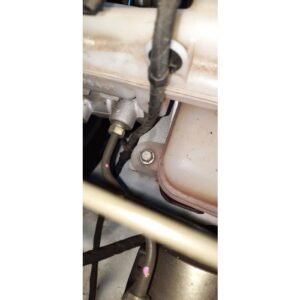 Close-up of HPD catch can hose connection on Holden RG Colorado/Trailblazer 2.8L engine