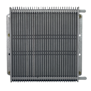 High-performance transmission oil cooler with fin and tube design