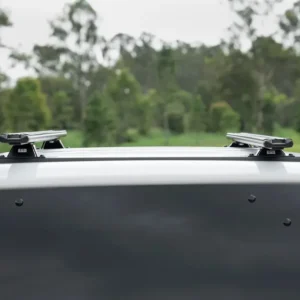 Close-up of EGR GEN3 canopy roof mount brackets with Yakima TrimHD crossbars