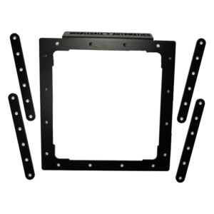 Heavy Duty Dual Transmission Oil Cooler Kit – 8mm Barb Fittings Transmission oil cooler mounting brackets and frame for heavy-duty installation