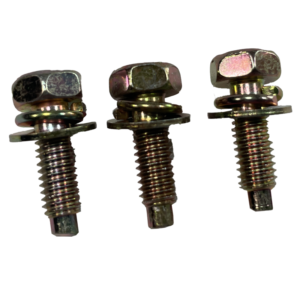 Set of three hex head bolts with washers for Next Gen Ranger and Everest diesel 6 and 10 speed transmission cooler kits.
