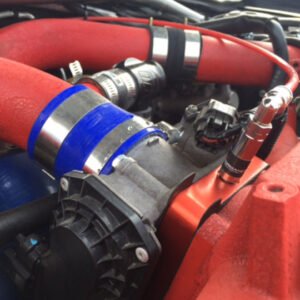 Snow Performance Stage 2 Boost Cooler Water-Methanol Injection Kit – WRX STI 2005–2014 Snow Performance Stage 2 Boost Cooler nozzle installation on Subaru WRX STI engine