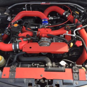 Snow Performance Stage 2 Boost Cooler Water-Methanol Injection Kit – WRX STI 2005–2014 Snow Performance Stage 2 Boost Cooler installed on Subaru WRX STI engine bay