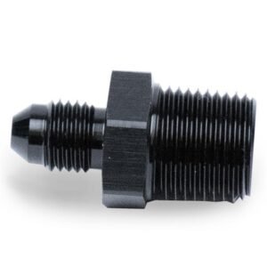 Snow Performance Straight Water Fitting Black 3/8in NPT to 4AN