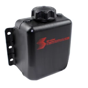 Snow Performance water-methanol injection fluid reservoir tank.