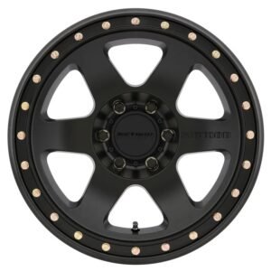 Method Race Wheels 310 Con 6 matte black six-spoke off-road wheel with simulated beadlock lip