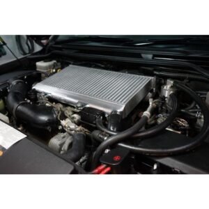 HPD top mount intercooler installed on Toyota Landcruiser 200 Series V8 engine for improved cooling