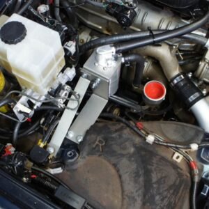 HPD Catch Can Kit installed in Toyota Landcruiser 100 Series 1HD-FTE engine bay.