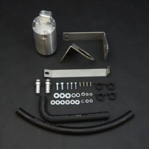 HPD Catch Can Kit for Toyota Landcruiser 100 Series 1HD-FTE with hoses, brackets, and fittings.