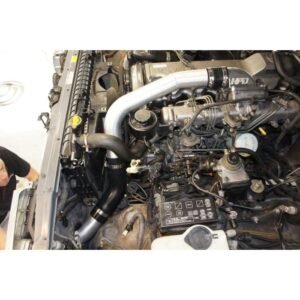 Toyota LandCruiser 80 Series 1HD-FT Series 2 Front Mount Intercooler Kit installed in engine bay.