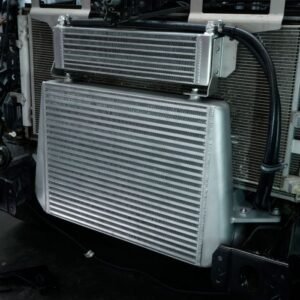 Side view of HPD intercooler upgrade installed on Ford Ranger RA 2022+