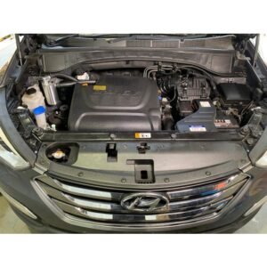 Hyundai Santa Fe 2.2L engine bay with HPD Catch Can kit installed