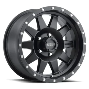 Method Race Wheels MR301 The Standard HD Flat Black alloy wheel with 10-spoke design