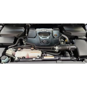 Toyota LandCruiser 300 Series engine bay with HPD oil catch can installed