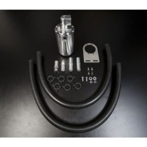 HPD Catch Can Kit with hoses, clamps, and fittings for diesel engines