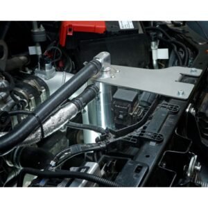 HPD catch can mounted with bracket on Ford Next-Gen Ranger/Everest & NF Amarok 3.0L V6 Diesel engine