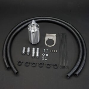 HPD catch can kit for 2021 GWM Cannon with hoses, fittings, and mounting hardware