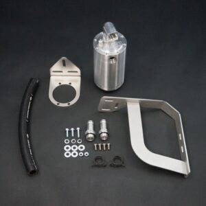 Mercedes-Benz X250d HPD Diesel Catch Can Kit with hoses, fittings, and mounting hardware