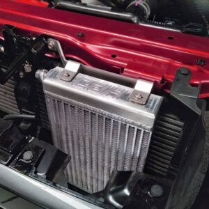 HPD transmission cooler installed on Mazda BT-50 2021 engine bay