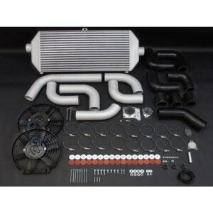 HPD Nissan Patrol GU TD42 03–07 Front Mount Intercooler Kit with piping, hoses, fans, and fittings