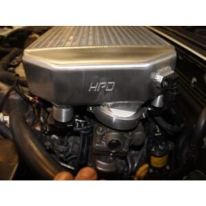 HPD top-mount intercooler installed on engine bay