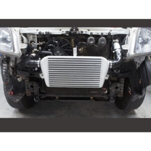Toyota Prado 120 Series D4D 3.0L front mount intercooler installed behind bumper