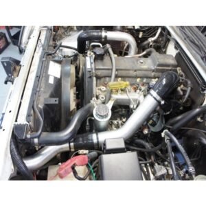 HPD Toyota Prado 120 Series 1KZ-TE front mount intercooler kit installed in engine bay