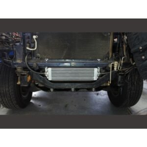 Toyota Landcruiser 100 Series 1HD-FTE Transcooler Kit installed under radiator