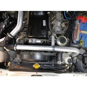 Toyota Landcruiser 70 Series 1HD-FTE engine bay with HPD intercooler piping installed