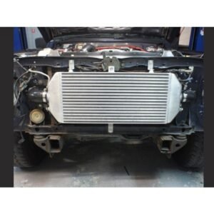 Nissan Patrol GQ TD42 450mm front mount intercooler installed behind grille