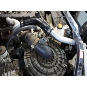 HPD intercooler piping and silicone hose connection on Nissan Patrol GQ TD42 engine.