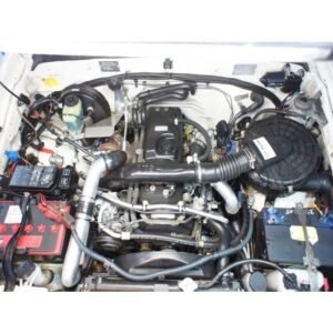 Toyota Hilux 5L/LE engine bay with complete HPD intercooler kit installed