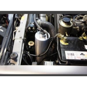 HPD catch can installed in Toyota Landcruiser 105 Series 1HZ engine bay